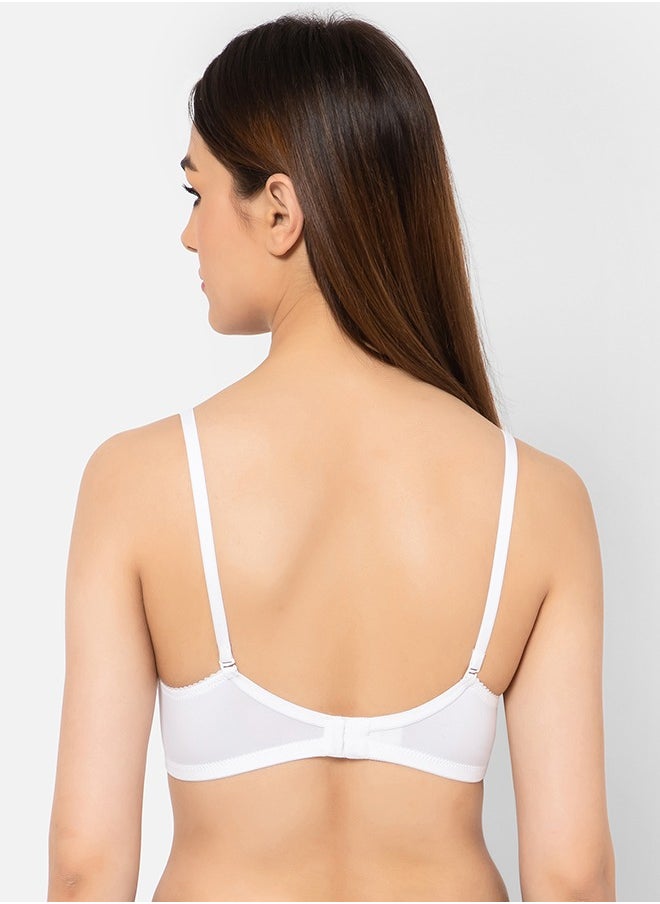 Clovia - Clovia Pack of 3 Padded Non-Wired Full Coverage Multiway T-shirt Bra - Image 1