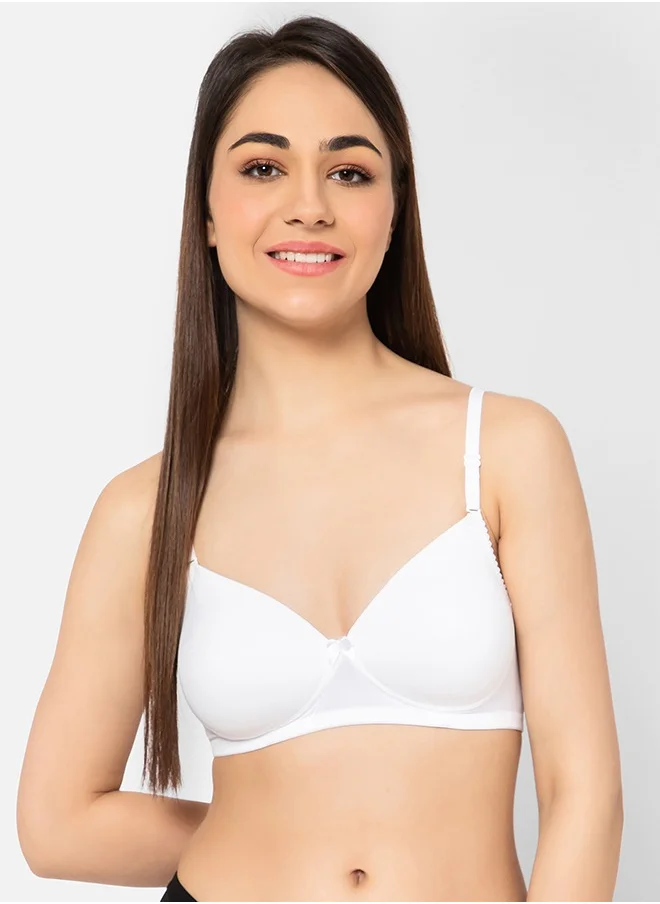 كلوفيا Clovia Pack of 3 Padded Non-Wired Full Coverage Multiway T-shirt Bra