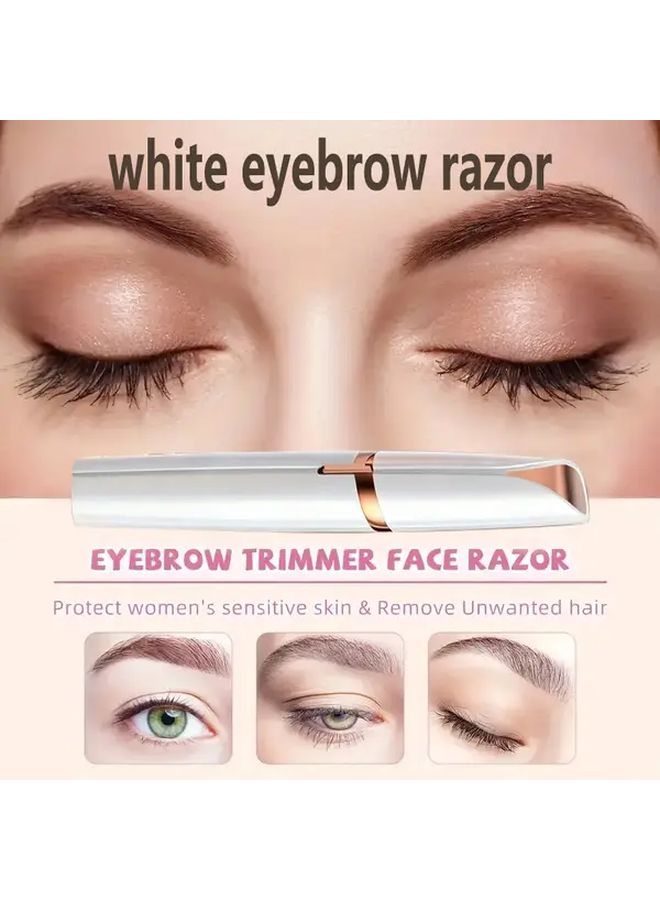 Rose Golden USB Electric Eyebrow Trimmer Rechargeable Portable For Women - Image 2
