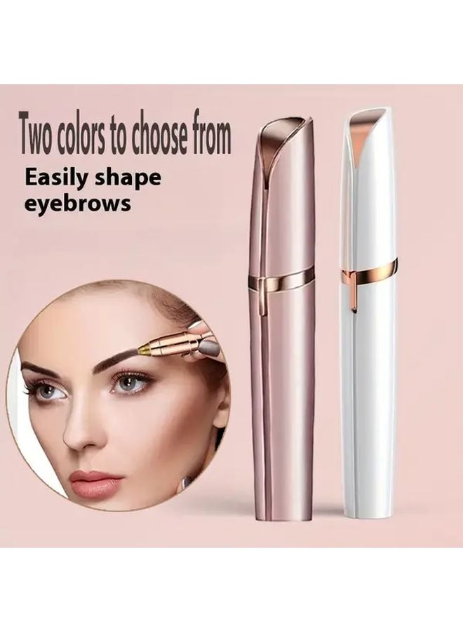 Rose Golden USB Electric Eyebrow Trimmer Rechargeable Portable For Women - Image 4
