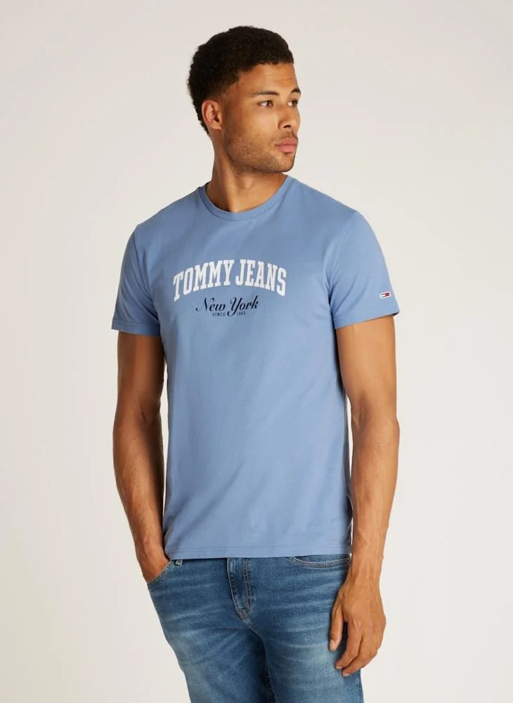 TOMMY JEANS Logo Print  Crew Neck T-Shirt