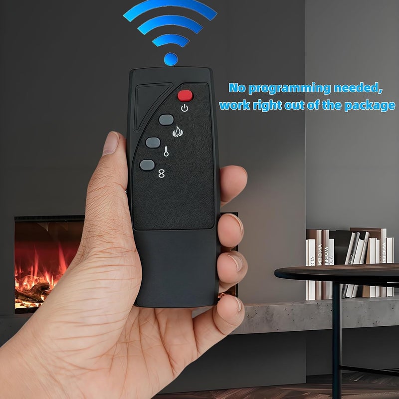 uehba Replacement Remote Control for Twin Star 2311210GRA-A001 2311210GRA-A003 23EF022GRA 23EF022SRA 23EF023GRA Classic 3D Electric Fireplace Heater Stove Heater - Image 2