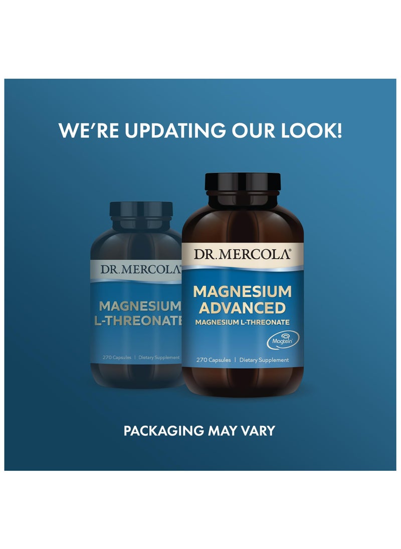 Dr. Mercola Magnesium advanced magnesium l-threonate, 270 capsules | dietary supplement  - Image 2