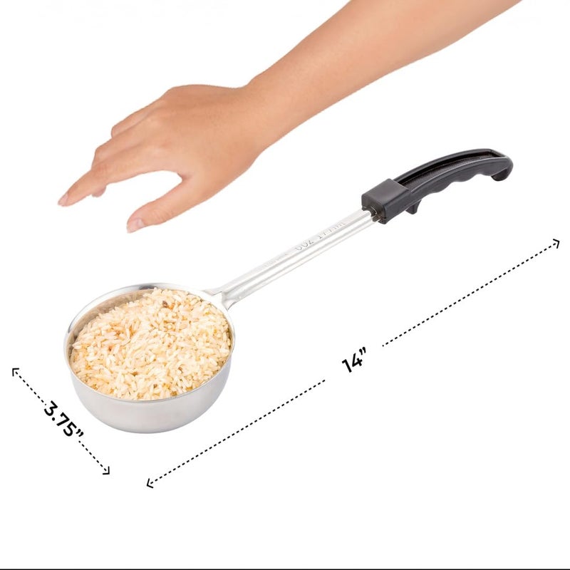 Restaurantware Met Lux 6 Ounce Portion Ladle 1 With Black Handle Portion Serving Spoon  Does Not Corrode Dishwashable Stainless Steel Portion Control Serving Utensil Multipurpose - Image 5