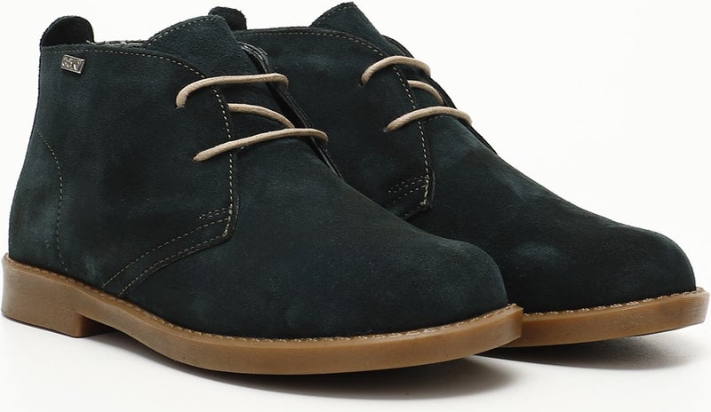GÖNDERİ Gön Genuine Leather Wide Toe Lord Mold Rubber Sole Lace-Up Women's Boots 51423  - Image 3