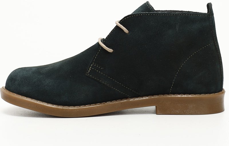GÖNDERİ Gön Genuine Leather Wide Toe Lord Mold Rubber Sole Lace-Up Women's Boots 51423  - Image 4