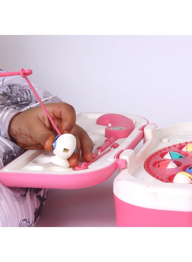 popsugar Kid Rechargeable Magnetic Fishing Game | C-Type Charging | Music & Lights | Best for Gifting | Made in India-Pink - Image 5