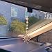 YTYAB Sun Hanging Car CharmGold Rear View Mirror AccessoriesBoho Crystals Decor - Image 2