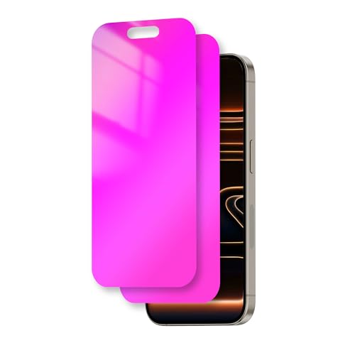 Juvraixo for iPhone 17 Pro Max Privacy Screen Protector 6.9 inch Gradient Colorful 17 ProMax Tempered Glass 28° Anti-Spy Private Anti Blue Light Full Coverage HD Easy Install Frame 2 Pack - Image 1