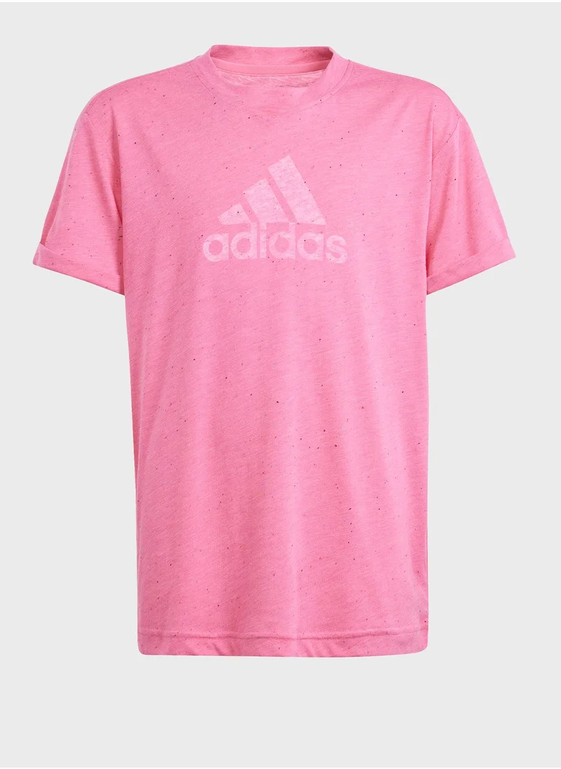 Adidas Kids Future Icon Big Logo T-Shirt