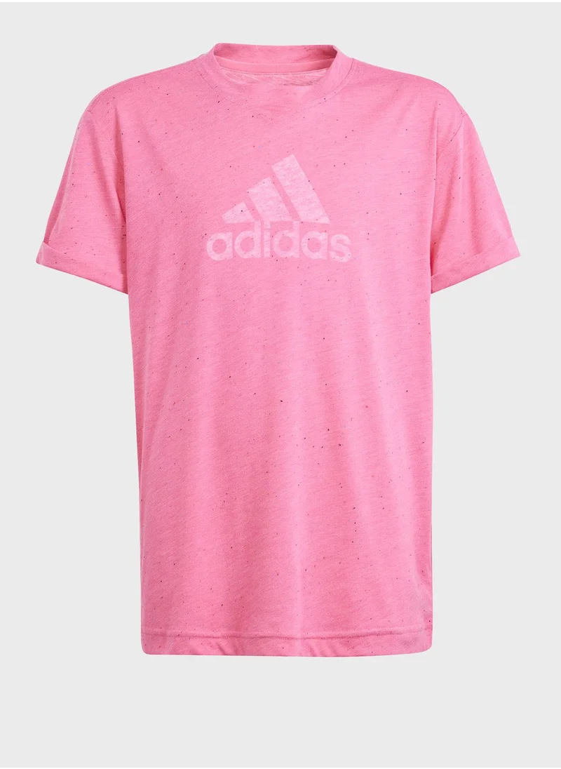 Adidas Kids Future Icon Big Logo T-Shirt