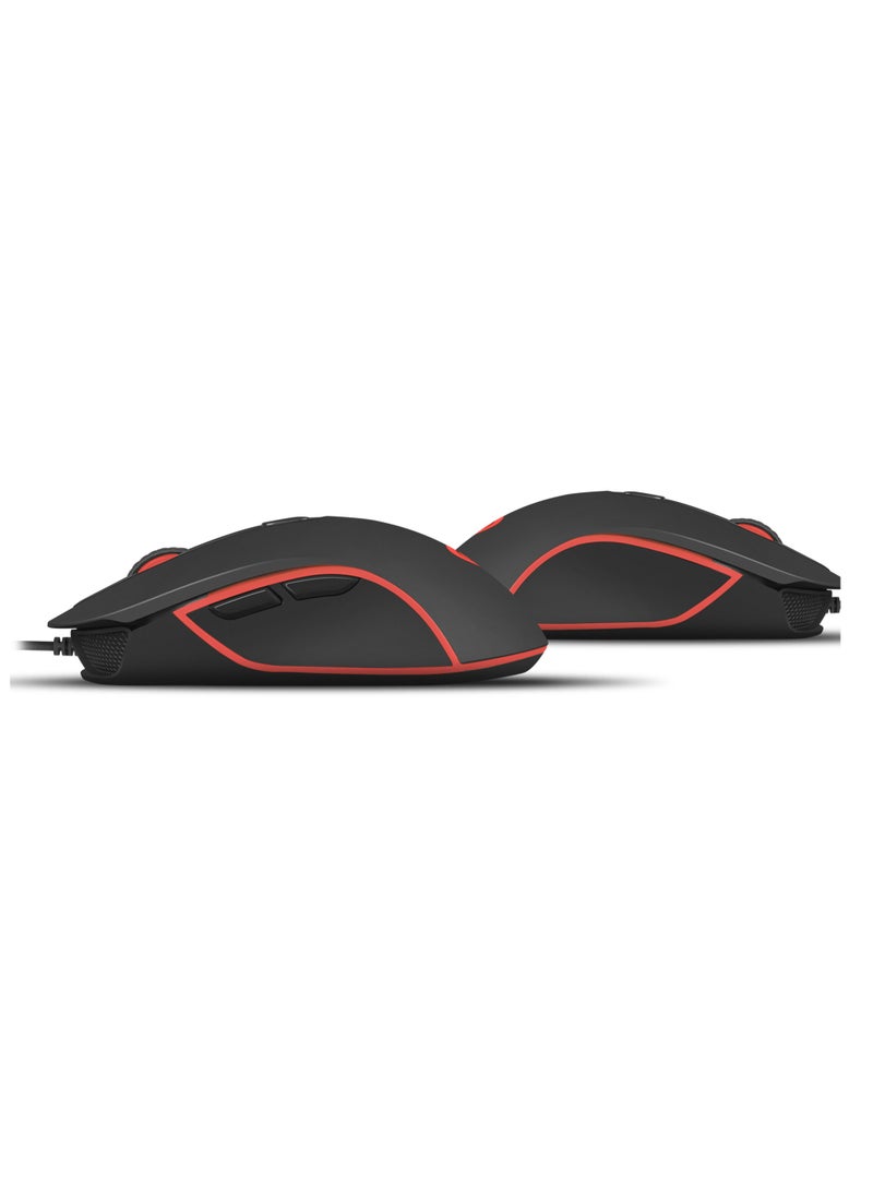 GENESIS - Genesis Gaming MoUSe Genesis Krypton 150 [2400Dpi] Optical, 4 Level Dpi Switch, 6 Programmable Buttons, On-Board Memory, Durability & Functionality For All USb Devices - Image 1