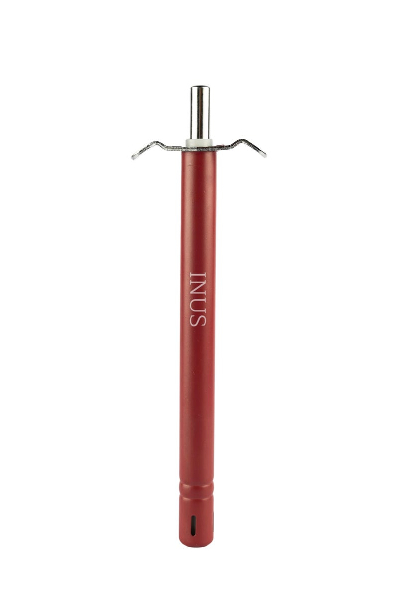 INUS Easy Grip Metal Regular Gas Lighters for Kitchen Use Gas Stove Lighter & Gas Stoves, Restaurants (Color - Maroon - Long) Pack of 1 - Image 2