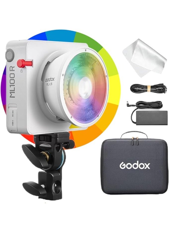 Godox Godox ML100R RGB Pocket LED Video Light – Compact, Rechargeable, Full-Color Creative Lighting for Photo & Video  - Image 1