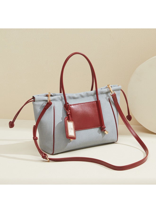 YEARCON Qixi Festival Gift】fashionable Contrast Color Handwoven Tote Bag For Women, Casual And Commuter Use - Image 3