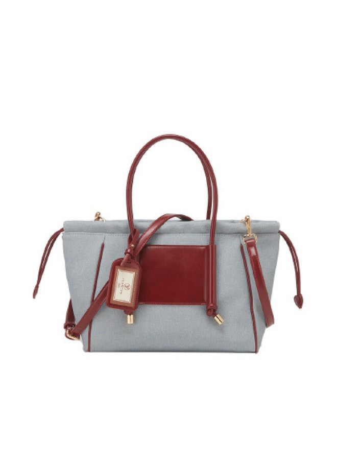 YEARCON Qixi Festival Gift】fashionable Contrast Color Handwoven Tote Bag For Women, Casual And Commuter Use - Image 1