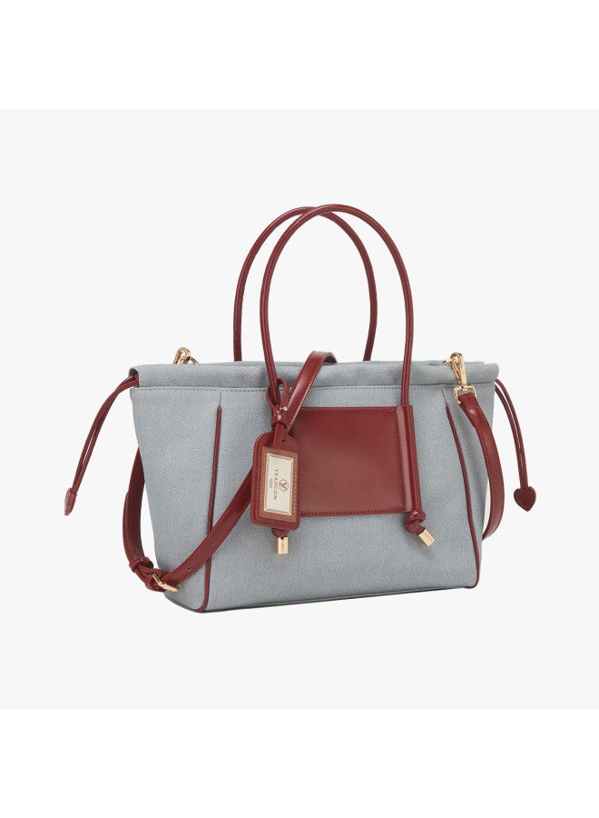 YEARCON Qixi Festival Gift】fashionable Contrast Color Handwoven Tote Bag For Women, Casual And Commuter Use - Image 4