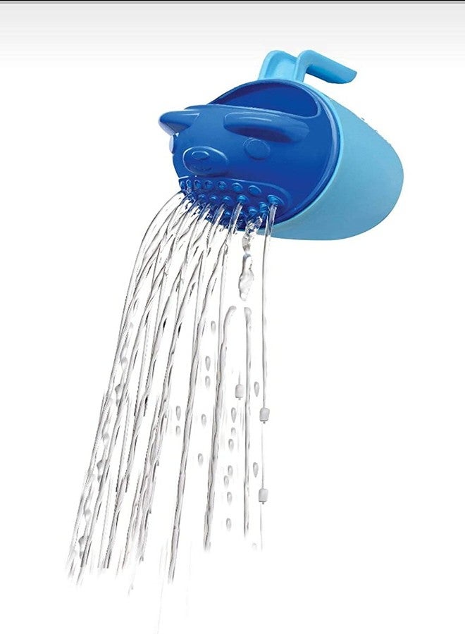 Maanit Bath Tub with Shampoo Mug Bubble Bather Set for Babies (Blue) - Image 4