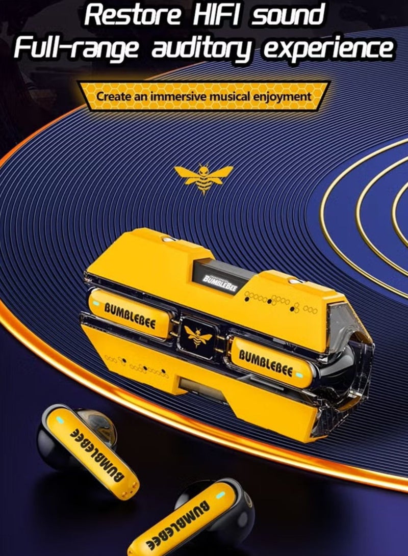 Transformers TF-T01 Wireless Bluetooth Earbuds Gaming Headphones Long Battery Life Headset Low Latency HIFI Stereo Sound with Music Noise Cancellation Calls - Image 3