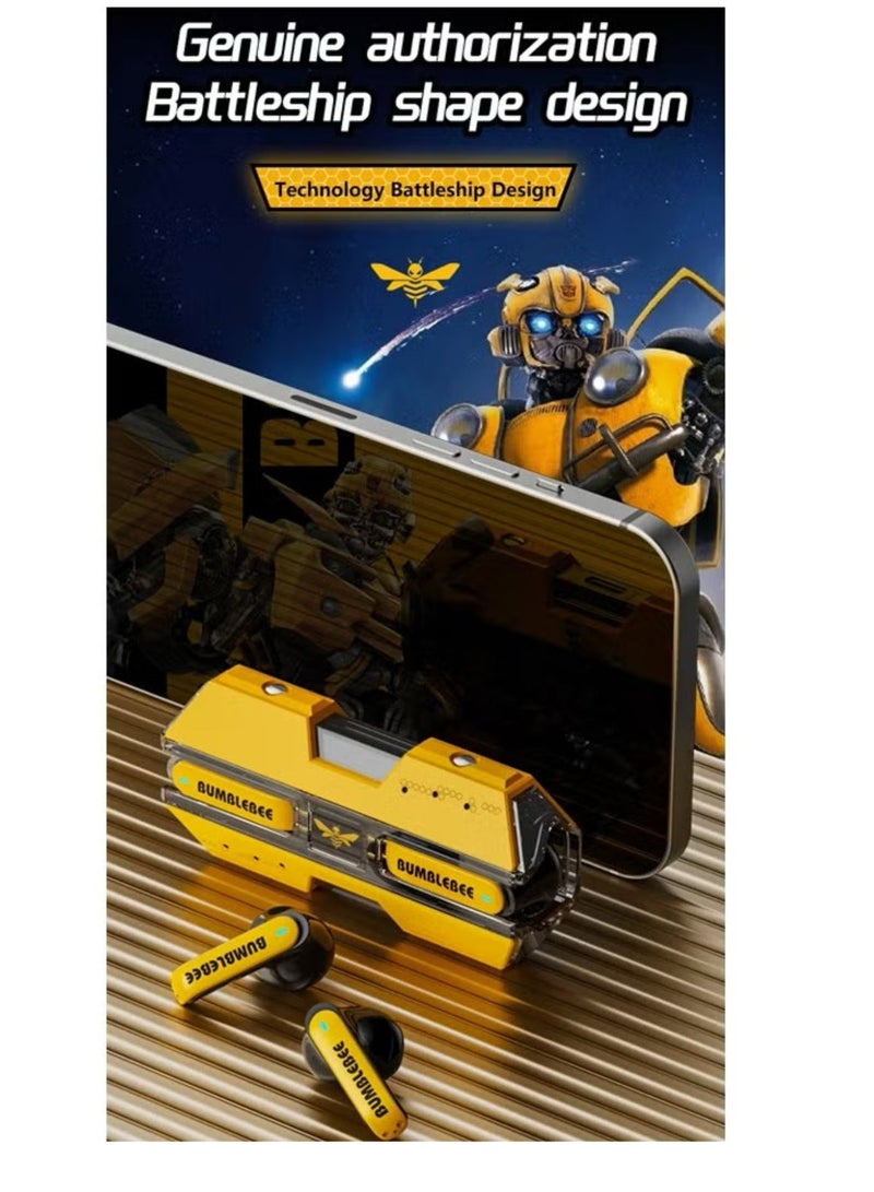 Transformers TF-T01 Wireless Bluetooth Earbuds Gaming Headphones Long Battery Life Headset Low Latency HIFI Stereo Sound with Music Noise Cancellation Calls - Image 5