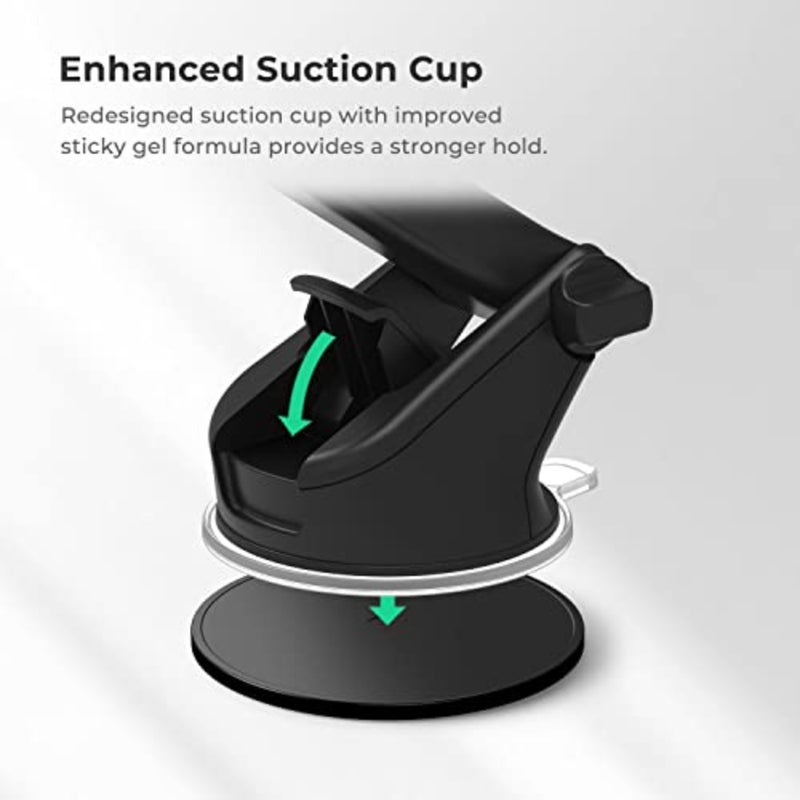 Easy One Touch board Universal Car Mount Phone Holder Desk Stand with Suction Cup Base and Telescopic Arm for iPhone, Samsung, Google, More Smartphones - Image 4