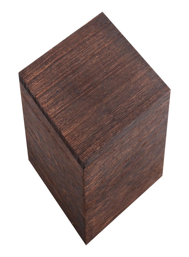 HAKZEON 4 Pack Wooden Planter Box, 4 Inch Square Wood Vase Flower Pots Rustic Cube Planter Box for Wedding Garden Windowsill Home Decor - Image 4