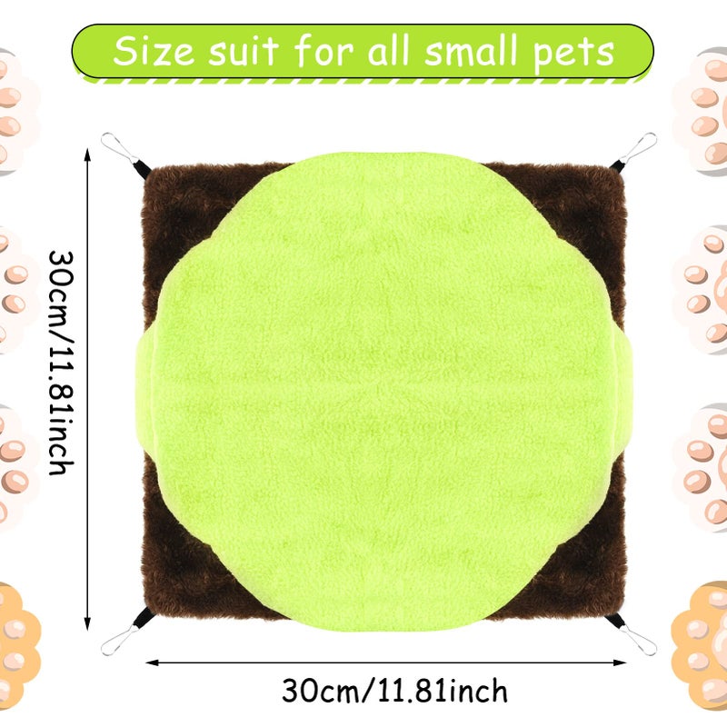 XINRUI 3 Tier Ferret Rat Hammock,Guinea Pig Cage Accessories,11.8x11.8 Inches,Pet Cage Hanging Bunkbed Hammock for Small Animals,Guinea Pig,Ferret,Kitten,Squirrel,Chinchilla,Rat,Parrot - Image 4
