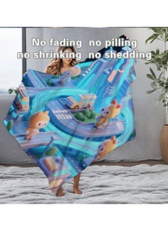 General Baby and children's cartoon flannel thin blanket (warm and comfortable, suitable for sleep, games) 70cm*100cm - 442  - Image 5