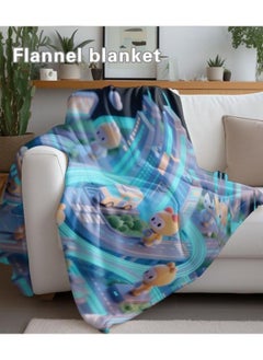 General Baby and children's cartoon flannel thin blanket (warm and comfortable, suitable for sleep, games) 70cm*100cm - 442  - Image 2