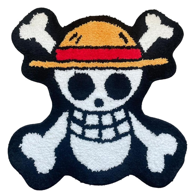Luxape One Piece Rug Anime bathmat Handmade Tufted Rood Decor Handmade Premium 28in 70cm Hypebeast Rug Preppy Decor Hypebeast Decor One Piece