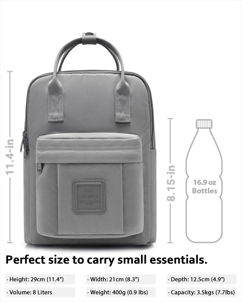 HotStyle BESTIE Mini Backpack Purse Small Bag with Multiple Pockets, Little Size Cute for Day Tirp, Travel & Everyday, LightGrey - Image 3