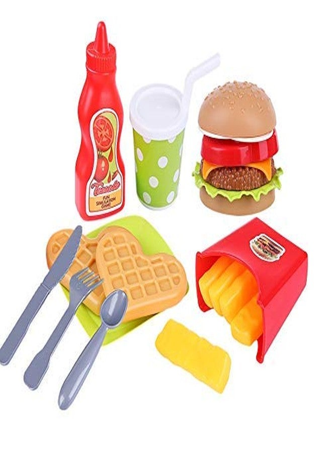 QWICK CLICK New Pretend Play Carry Along Kitchen Food Play Set for Girls (26 Pcs) - Image 1