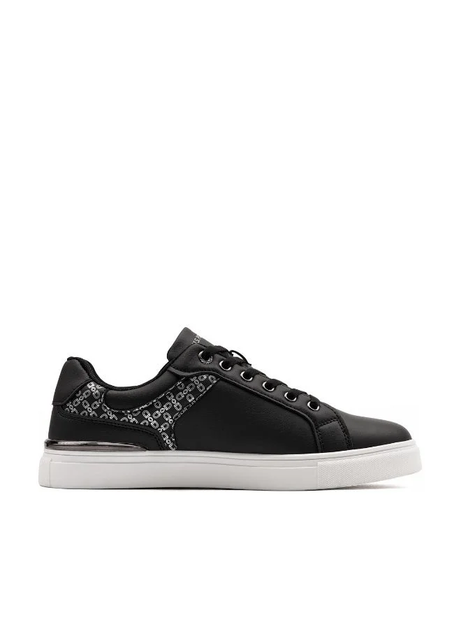 U.S. Polo Assn. U.S. Polo Assn. Women's Casual Platform Sneakers | Lace-Up Fashion Shoes | Lightweight Comfort Sole | Black/White