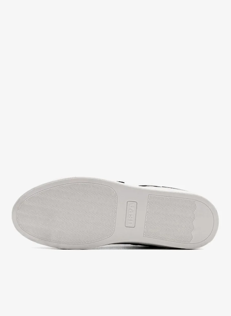 U.S. Polo Assn.  U.S. Polo Assn. Women's Casual Platform Sneakers | Lace-Up Fashion Shoes | Lightweight Comfort Sole | Black/White for Women | Best Price UAE