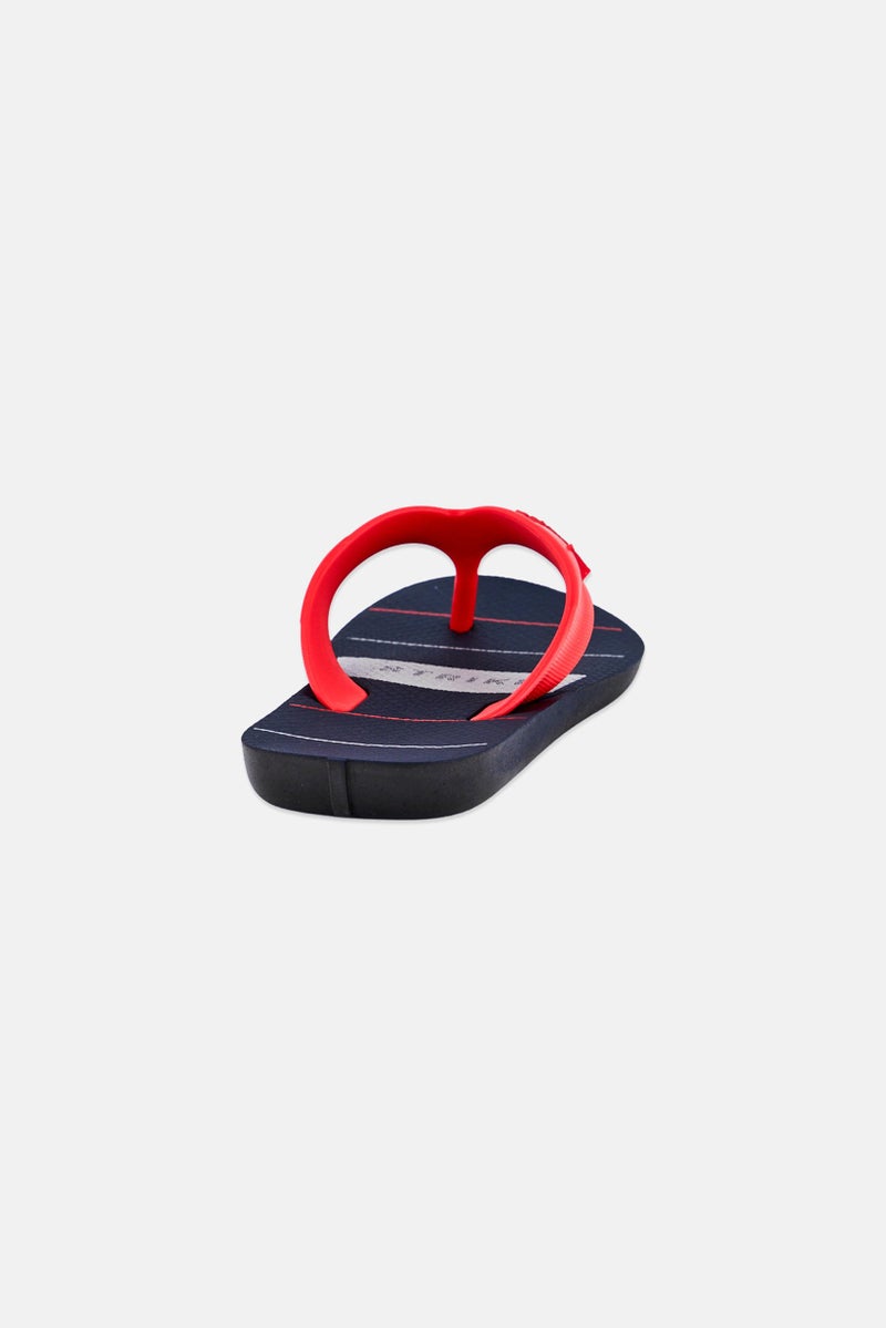 RIDER Kids Boy Brand Logo Slip On Slippers, Multicolor - Image 3