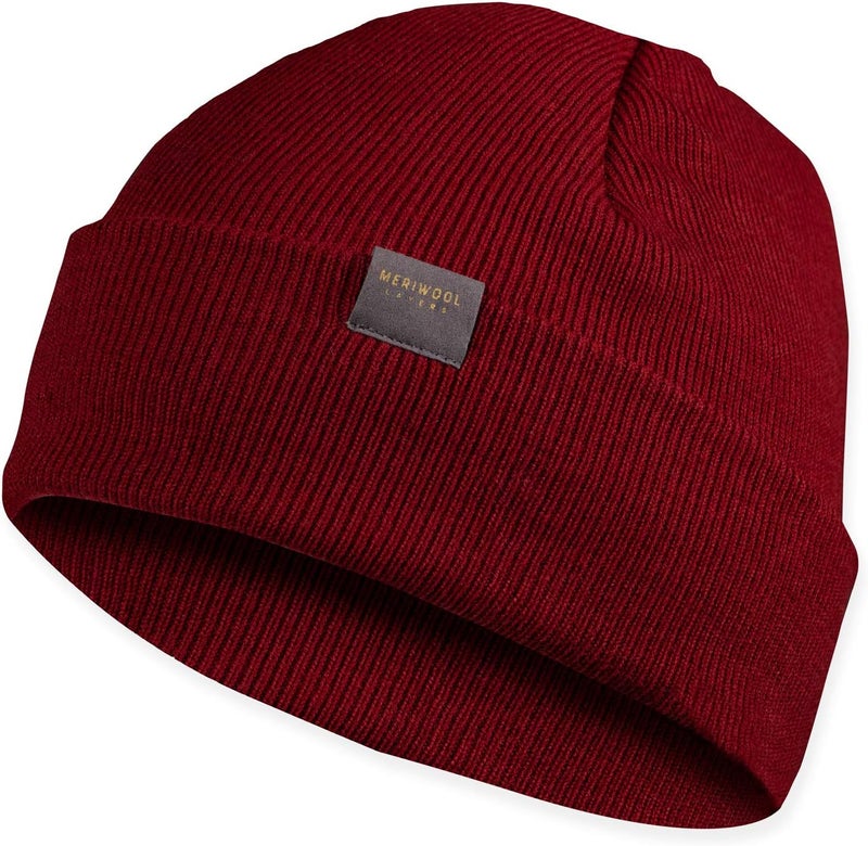 MERIWOOL Kids’ Beanie - Merino Wool Ribbed Knit Winter Hat for Boys and Girls - Image 1