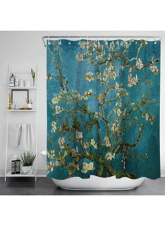 Bluejw Cross Border Van Gogh Art Shower Curtain Bathroom 3D Printing Waterproof Fabric With Hook Decoration Bathtub Waterproof Curtain  - Image 3