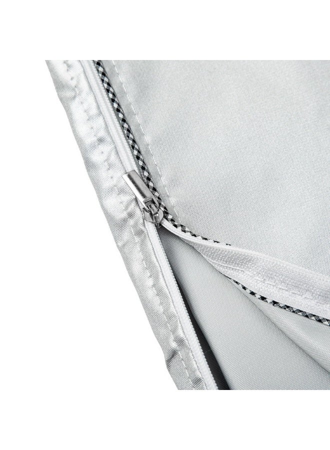 Silver Front-Loading Washing Machine Cover, Waterproof & Dustproof Thickening Protector - Image 3
