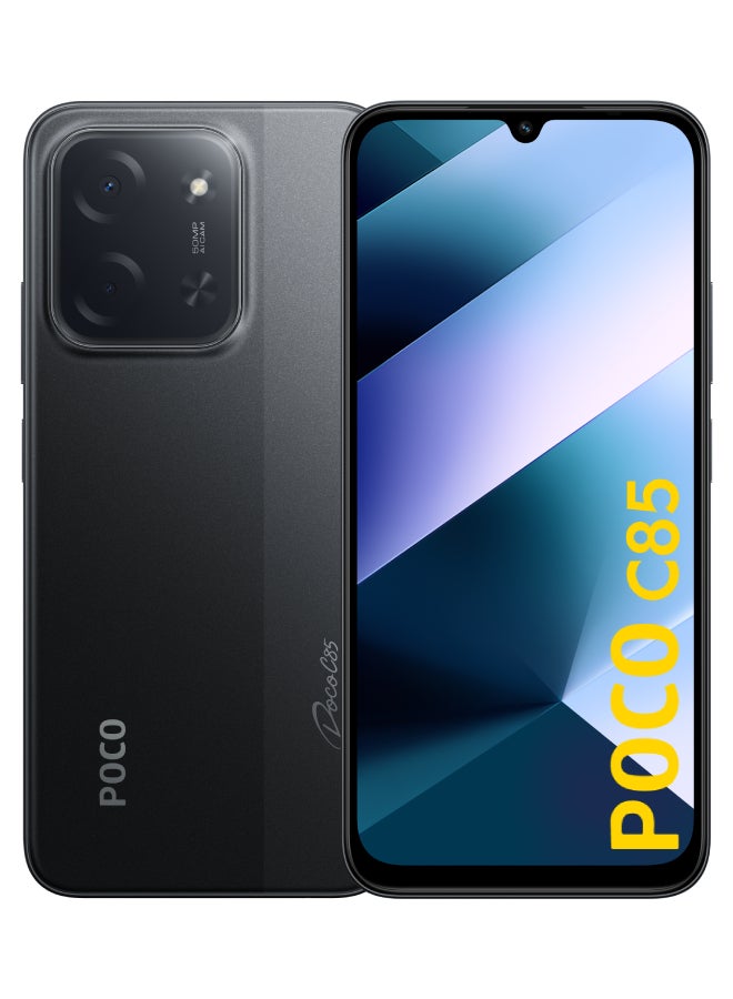 Xiaomi POCO C85 Dual SIM Black 6GB RAM 128GB 4G - Global Version - Image 1
