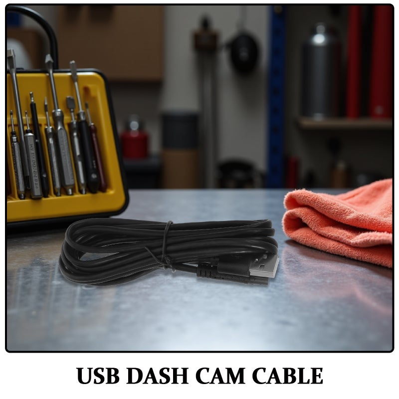 USB Dash Cam Cable for Car Compatible with Multiple Camera Systems Stable Power and Data Transmission - Image 3