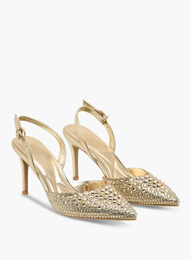 Celeste Women Stiletto Heel Embellished Shoes Ramadan Collection