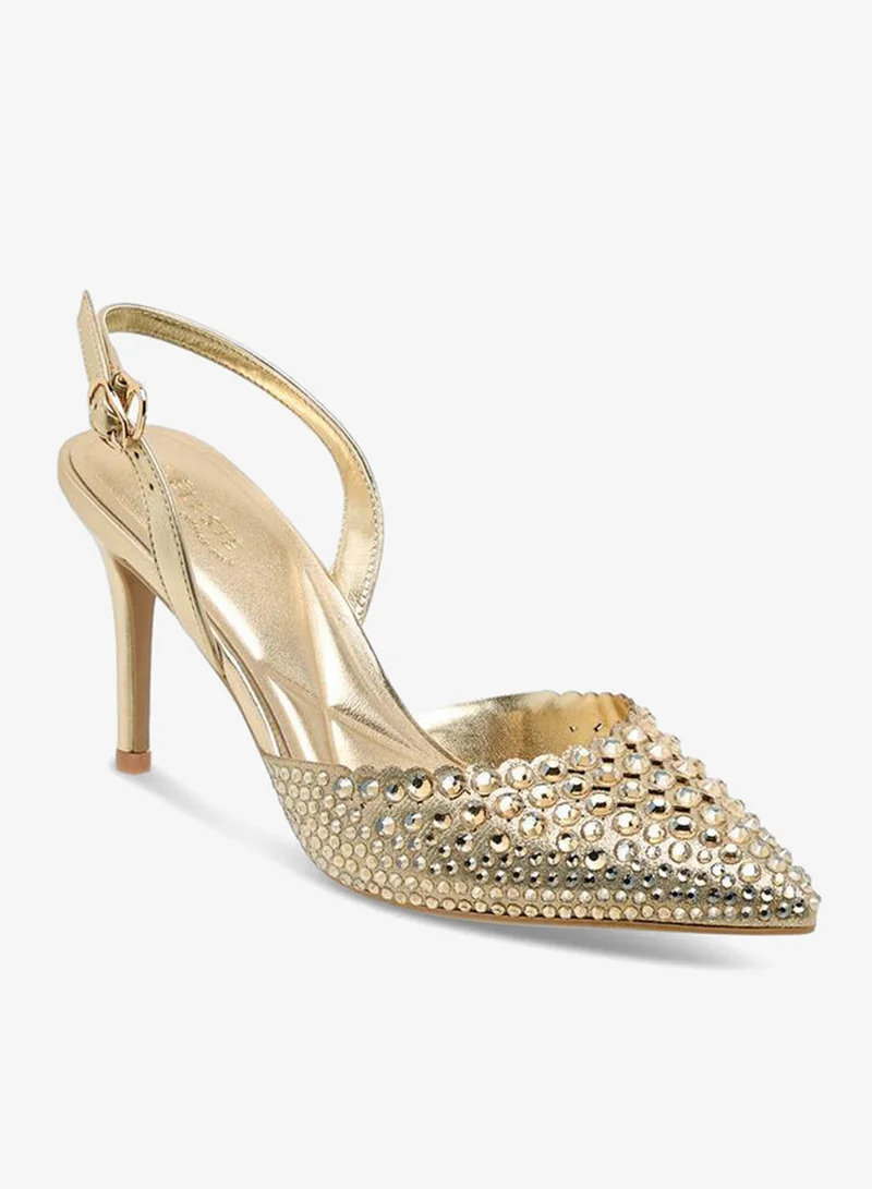 سيليست أحذية نسائية بكعب خنجر مزينة مجموعة رمضان