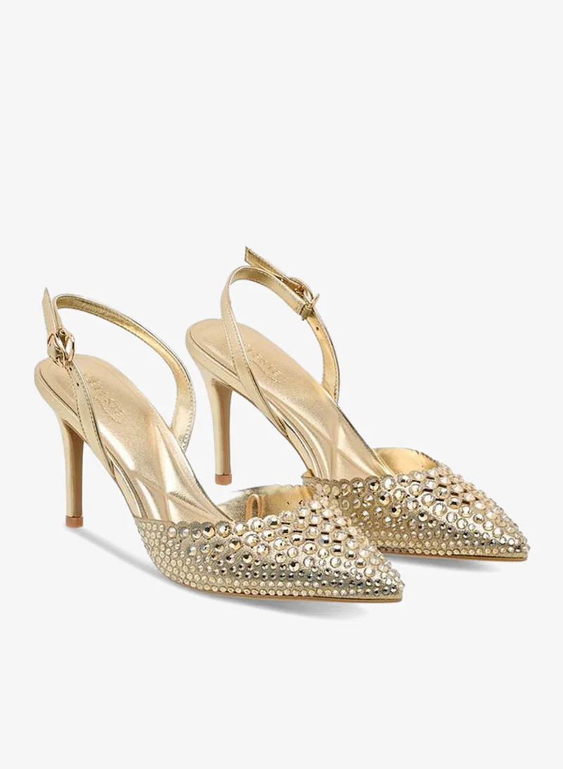 سيليست أحذية نسائية بكعب خنجر مزينة مجموعة رمضان