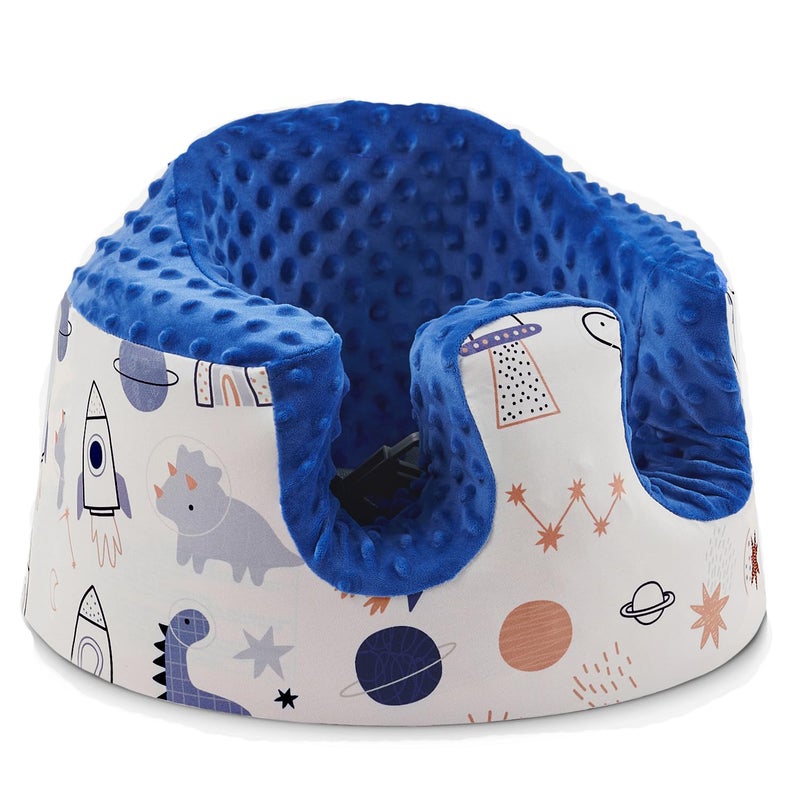 mamatepe Seat Tray Accessory Compatible with Bumbo Floor Seat, Tray Surface for Feeding and Play, Easy to Clean and Install, for Baby Boys and Girls 3 to 12 Months, Grey - Image 1