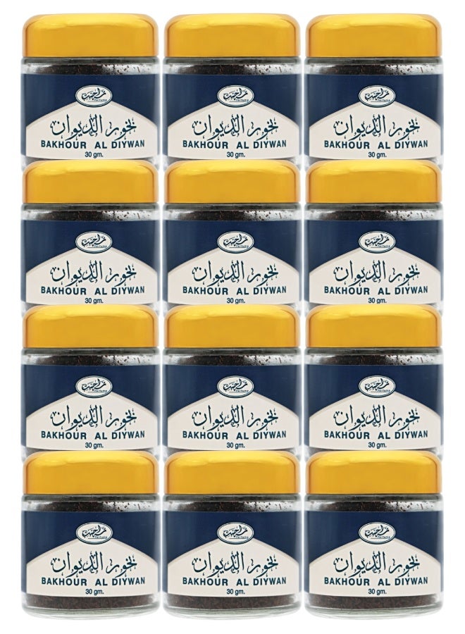 Bakhoor 12 Pieces Bakhoor Al Diywan 30g - Image 1