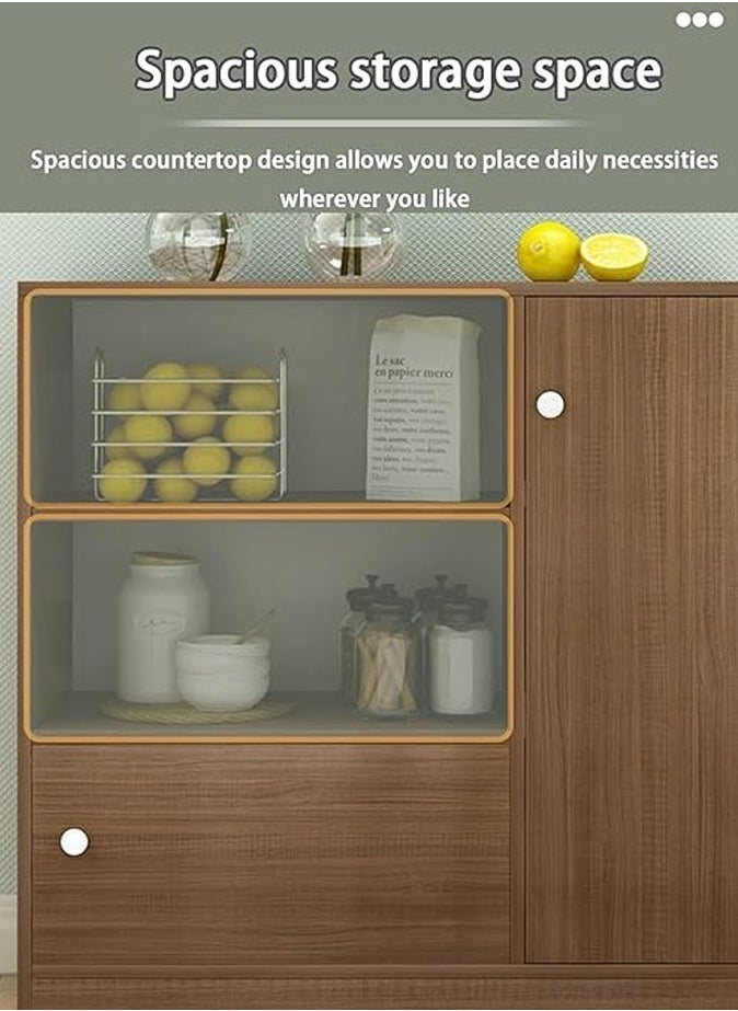 AGD Storage cabinet, kitchen cabinet, coffee corner cabinet, large-capacity coffee table, modern and simple home cabinet, suitable for living room or office  - Image 3