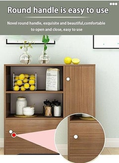 AGD Storage cabinet, kitchen cabinet, coffee corner cabinet, large-capacity coffee table, modern and simple home cabinet, suitable for living room or office  - Image 4