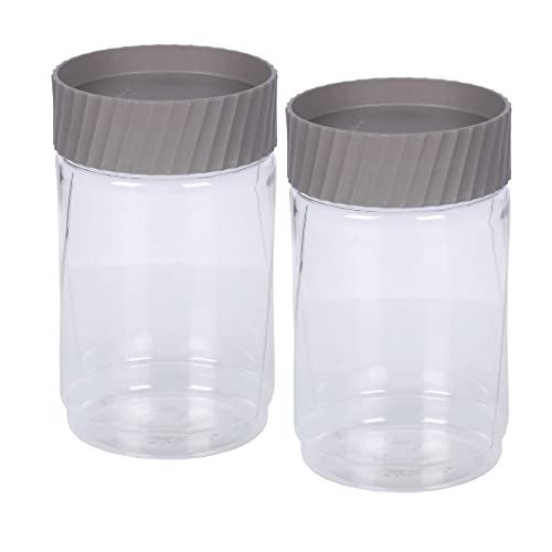 Jaypee Plus Staxx 750ml Home And Kitchen Storage Mirror Grey Container (Pack Of 2) - Image 5