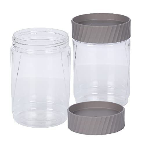 Jaypee Plus Staxx 750ml Home And Kitchen Storage Mirror Grey Container (Pack Of 2) - Image 4