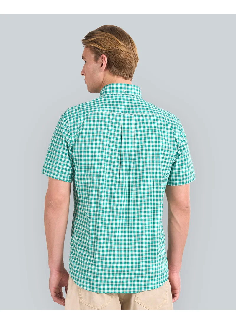 GANT Gant Poplin Short-Sleeve Check Shirt
